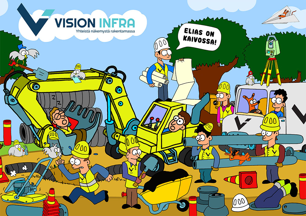 Vision Infra työmaa - Yhteistä näkemystä rakentamassa